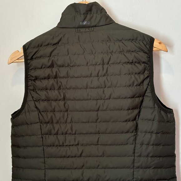Eddie Bauer EB650 Down Puffer Full Zip Vest Green Size Small Classic L39 - Picture 10 of 13